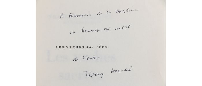 MAULNIER : Les vaches sacrées - Signiert, Erste Ausgabe - Edition-Originale.com