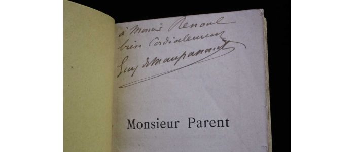 MAUPASSANT : Monsieur Parent - Autographe, Edition Originale - Edition-Originale.com