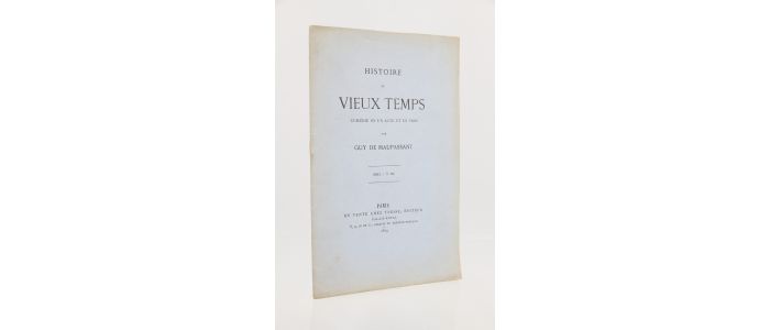 MAUPASSANT : Histoire du vieux temps - Prima edizione - Edition-Originale.com