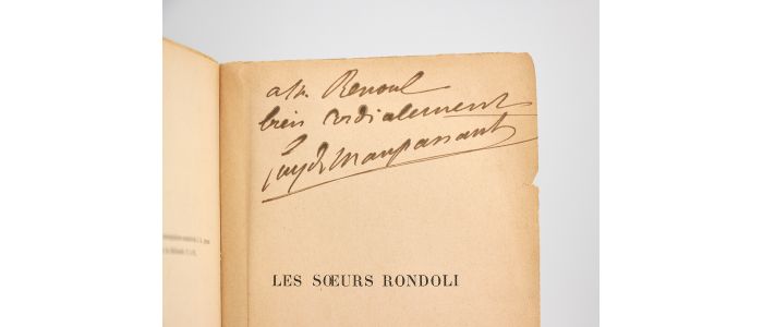 MAUPASSANT : Les soeurs Rondoli - Autographe, Edition Originale - Edition-Originale.com