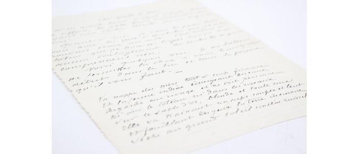 MAUPASSANT : Rarissime poème autographe inédit signé à Ivan Tourgueniev - Autographe, Edition Originale - Edition-Originale.com