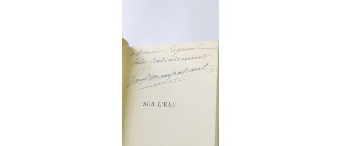 MAUPASSANT : Sur l'eau  - Signed book, First edition - Edition-Originale.com