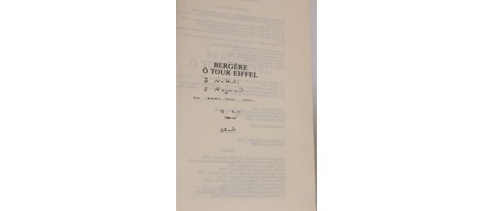 MAURIAC : Bergère ô tour Eiffel - Autographe, Edition Originale - Edition-Originale.com