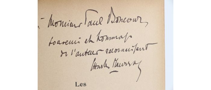 MAURRAS : Les amants de Venise, George Sand & Musset - Libro autografato, Prima edizione - Edition-Originale.com