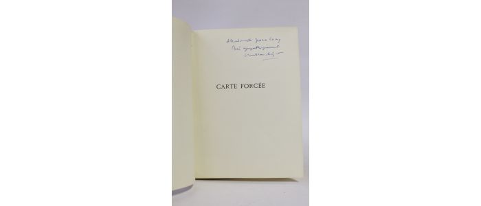 MEGRET : Carte forcée - Signed book, First edition - Edition-Originale.com