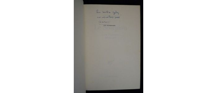 MEMMI : Le scorpion - Libro autografato, Prima edizione - Edition-Originale.com