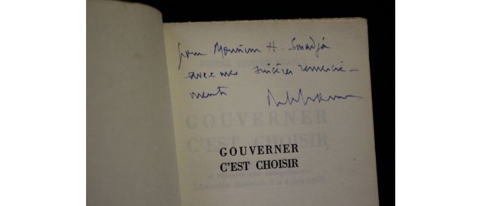 MENDES FRANCE : Gouverner c'est choisir - Signed book, First edition - Edition-Originale.com
