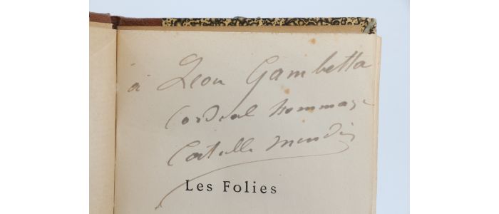MENDES : Les folies amoureuses - Signed book, First edition - Edition-Originale.com