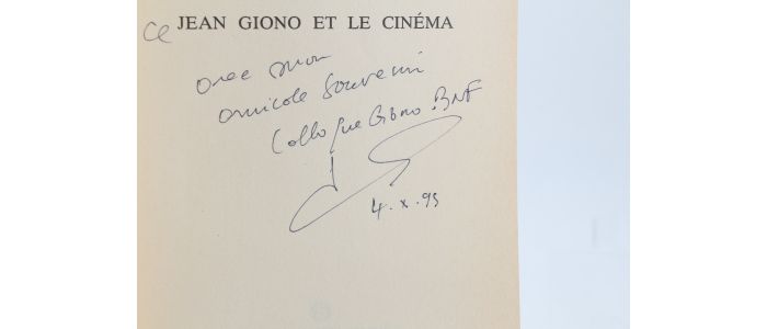MENY : Jean Giono et le Cinéma - Signiert, Erste Ausgabe - Edition-Originale.com