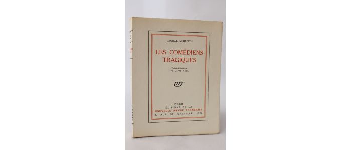 MEREDITH : Les comédiens tragiques - Edition Originale - Edition-Originale.com