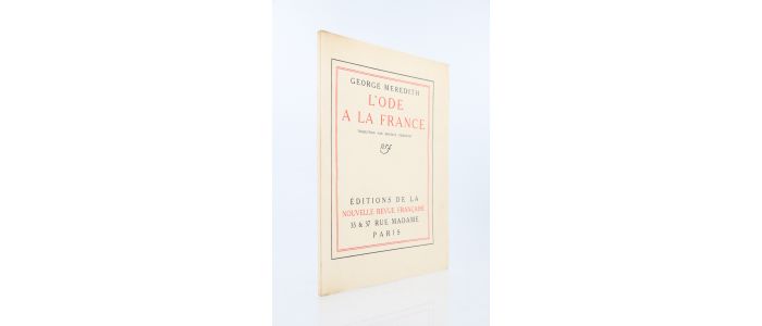 MEREDITH : L'ode à la France - Prima edizione - Edition-Originale.com