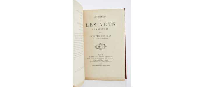 MERIMEE : Etudes sur les arts au Moyen-Age - Prima edizione - Edition-Originale.com