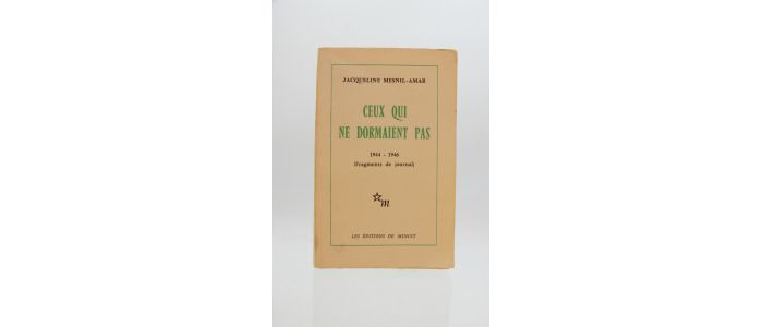 MESNIL-AMAR : Ceux qui ne dormaient pas 1944-1946 - Erste Ausgabe - Edition-Originale.com