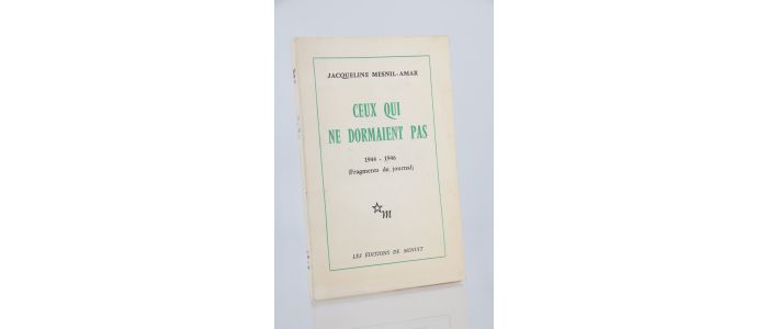 MESNIL-AMAR : Ceux qui ne dormaient pas 1944-1946 - Prima edizione - Edition-Originale.com