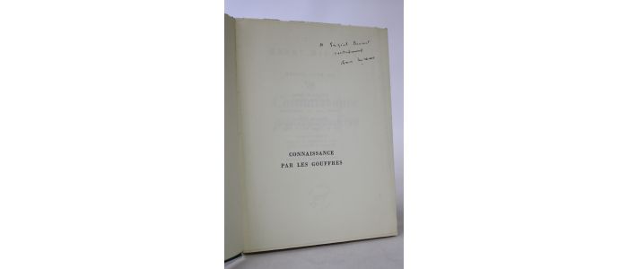 MICHAUX : Connaissance par les gouffres - Autographe, Edition Originale - Edition-Originale.com