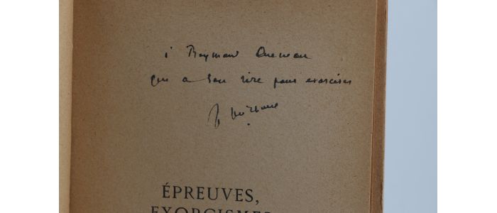 MICHAUX : Epreuves, exorcismes - Autographe, Edition Originale - Edition-Originale.com