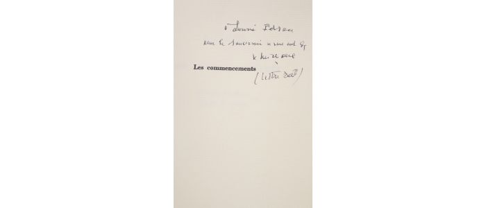 MICHAUX : Les commencements - Libro autografato, Prima edizione - Edition-Originale.com