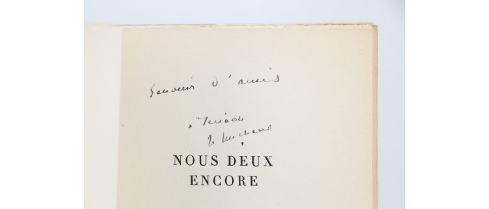 MICHAUX : Nous deux encore - Autographe, Edition Originale - Edition-Originale.com