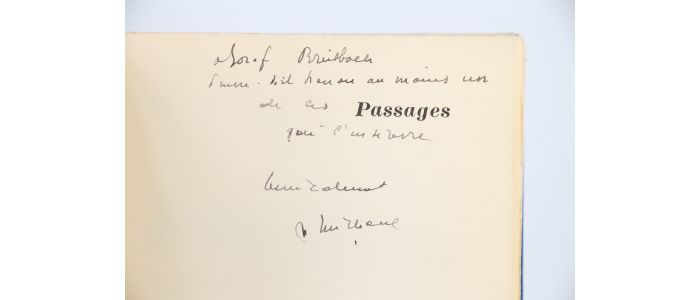 MICHAUX : Passages - Autographe, Edition Originale - Edition-Originale.com