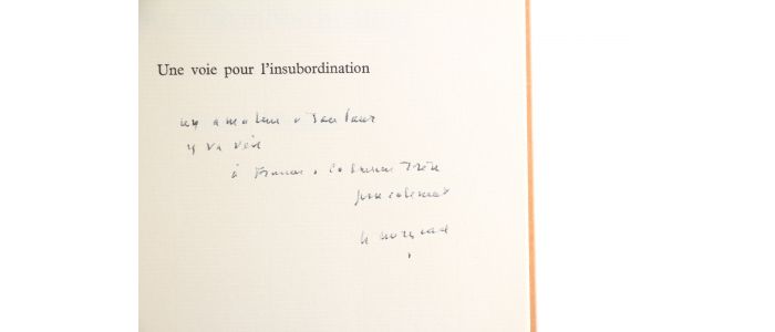 MICHAUX : Une Voie d'Insubordination - Signed book, First edition - Edition-Originale.com