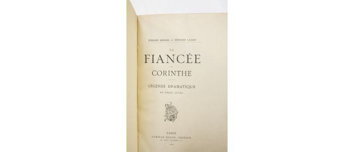 MIKHAEL : La fiancée de Corinthe - Edition Originale - Edition-Originale.com