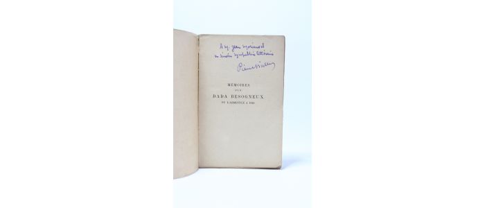 MILLE : Mémoires d'un dada besogneux de l'Armistice à 1925 - Autographe, Edition Originale - Edition-Originale.com