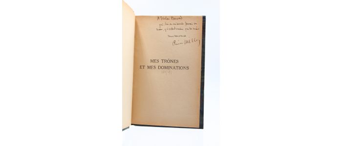 MILLE : Mes trônes et mes dominations - Autographe, Edition Originale - Edition-Originale.com