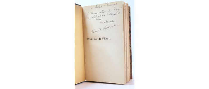 MIOMANDRE : Ecrit sur de l'eau - Signed book - Edition-Originale.com