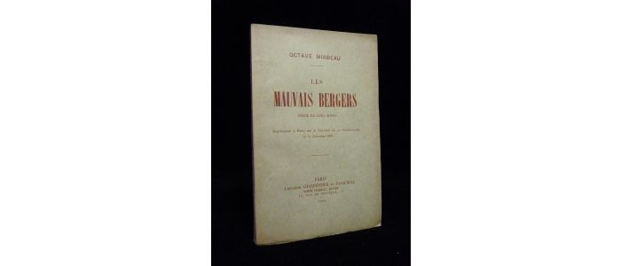 MIRBEAU : Les mauvais bergers - Erste Ausgabe - Edition-Originale.com
