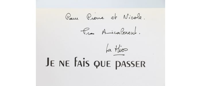 MISS-TIC : Je ne fais que passer - Libro autografato, Prima edizione - Edition-Originale.com