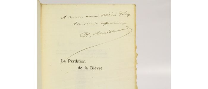 MITHOUARD : La perdition de la Bièvre - Signed book, First edition - Edition-Originale.com