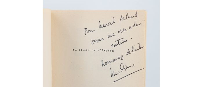 MODIANO : La place de l'étoile - Autographe, Edition Originale - Edition-Originale.com