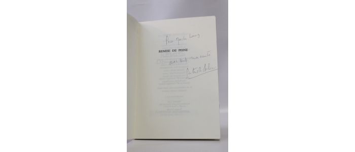 MODIANO : Remise de peine - Libro autografato, Prima edizione - Edition-Originale.com