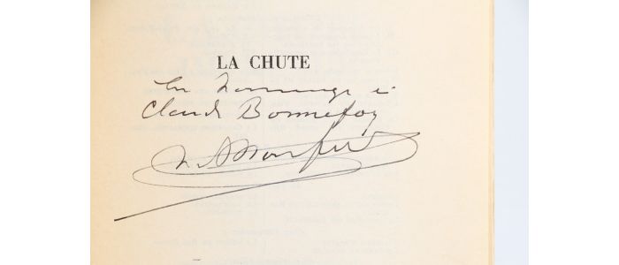 MONFREID : La Chute imprévue - Libro autografato, Prima edizione - Edition-Originale.com