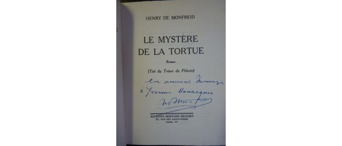MONFREID : Le mystère de la tortue - Signiert, Erste Ausgabe - Edition-Originale.com