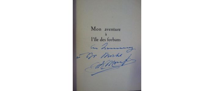 MONFREID : Mon aventure à l'île des forbans - Autographe, Edition Originale - Edition-Originale.com