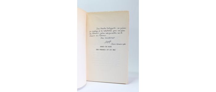 MONJO : Dires du bois des pierres et du feu - Signiert, Erste Ausgabe - Edition-Originale.com