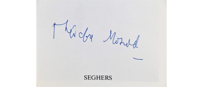 MONOD : Sortie de secours - Signiert, Erste Ausgabe - Edition-Originale.com
