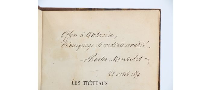 MONSELET : Les tréteaux - Signed book, First edition - Edition-Originale.com