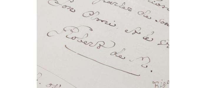 MONTESQUIOU : Lettre autographe signée adressée à Henri Lapauze évoquant leurs amitiés et inimitiés dans le monde des lettres et des arts : 