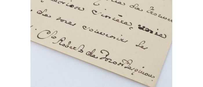 MONTESQUIOU : Lettre autographe signée adressée à Henri Lapauze - Autographe, Edition Originale - Edition-Originale.com