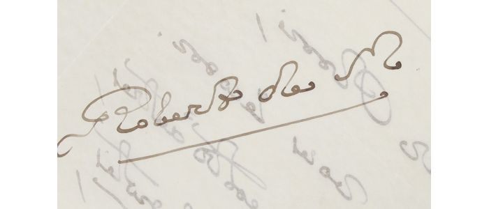 MONTESQUIOU : Lettre autographe signée de Robert de Montesquiou à propos de ses poèmes qu'il conseille de son correspondant - Signiert, Erste Ausgabe - Edition-Originale.com