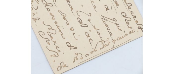 MONTESQUIOU : Lettre autographe signée de Robert de Montesquiou concernant ses exigences à propos d'un article publié dans le Gaulois d'Arthur Meyer - Libro autografato, Prima edizione - Edition-Originale.com