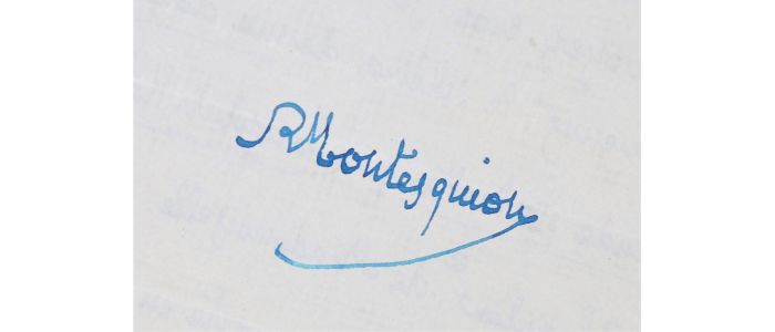 MONTESQUIOU : Lettre autographe signée de Robert de Montesquiou recensant ses donations, notamment une statuette de TroubetzKoÿ, considéré comme le Rodin russe, à diverses institutions - Signed book, First edition - Edition-Originale.com