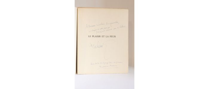 MONTHERLANT : Le plaisir et la peur - Signiert, Erste Ausgabe - Edition-Originale.com