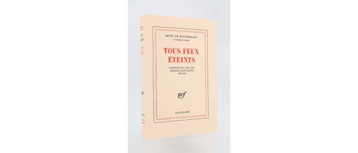 MONTHERLANT : Tous feux éteints - Edition Originale - Edition-Originale.com