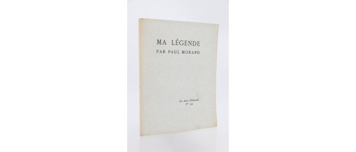 MORAND : Ma légende - Prima edizione - Edition-Originale.com