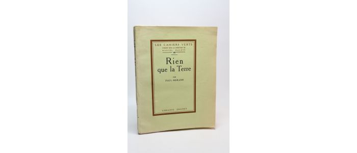 MORAND : Rien que la terre - First edition - Edition-Originale.com