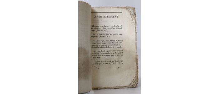 MOREAU : Recueil des interrogatoires subis par le général Moreau - Edition Originale - Edition-Originale.com