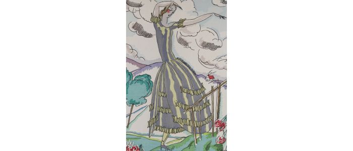 Eveil. Robe d'après-midi, garnie de ruban (pl.2, La Gazette du Bon ton, 1921 n°1) - Prima edizione - Edition-Originale.com
